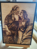 Wood Burnt Photo *Size  9x12*