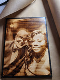 Wood Burnt Photo *Size  9x12*