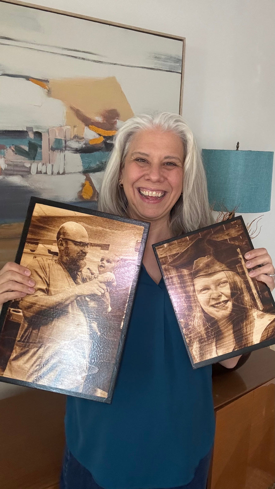 Wood Burnt Photo* Size 11x16* - 