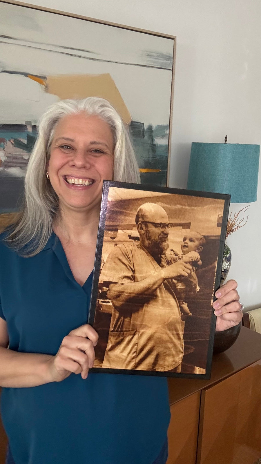 Wood Burnt Photo* Size 11x16* - 