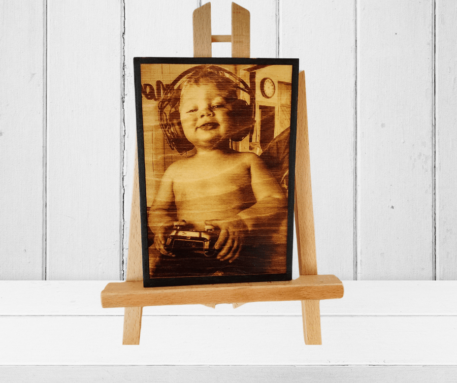 Wood Burnt Photo *Size 5x7* - 
