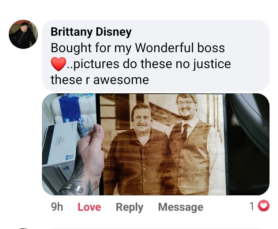 Wood Burnt Photo *Size 9x12* - 