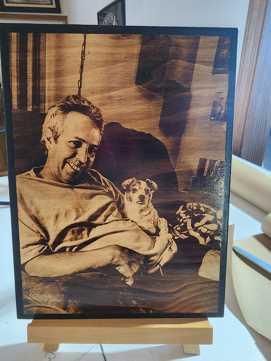 Wood Burnt Photo *Size 9x12* - 