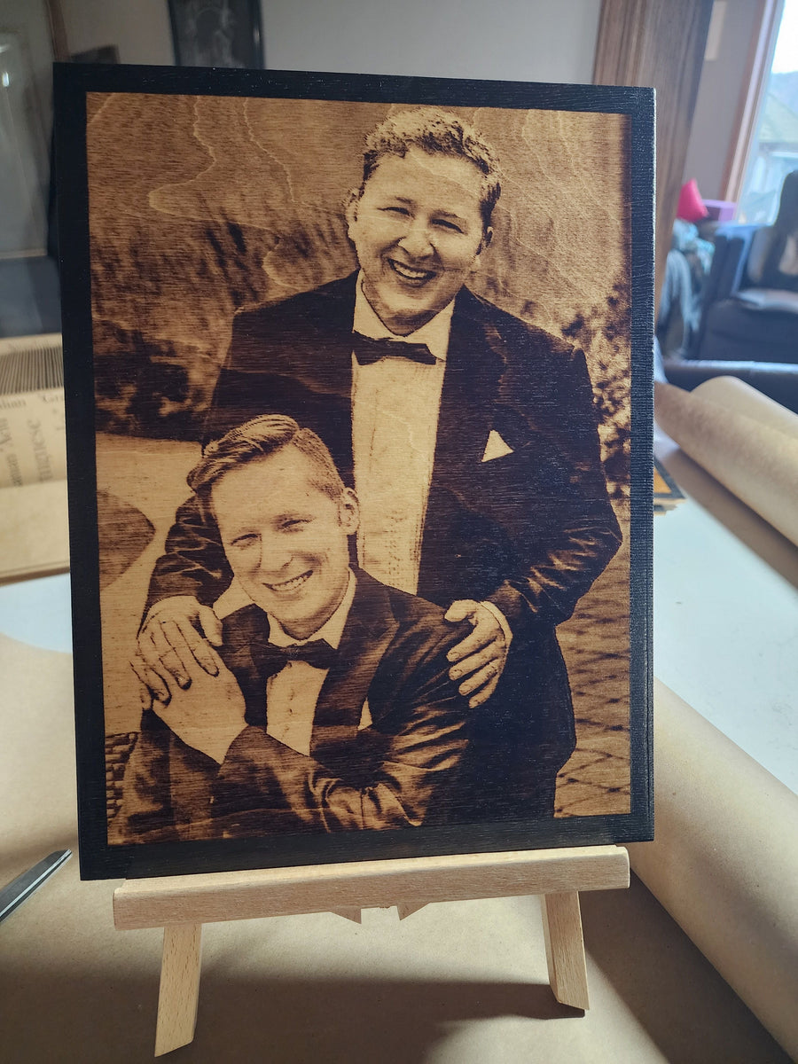 Wood Burnt Photo *Size 9x12* - 