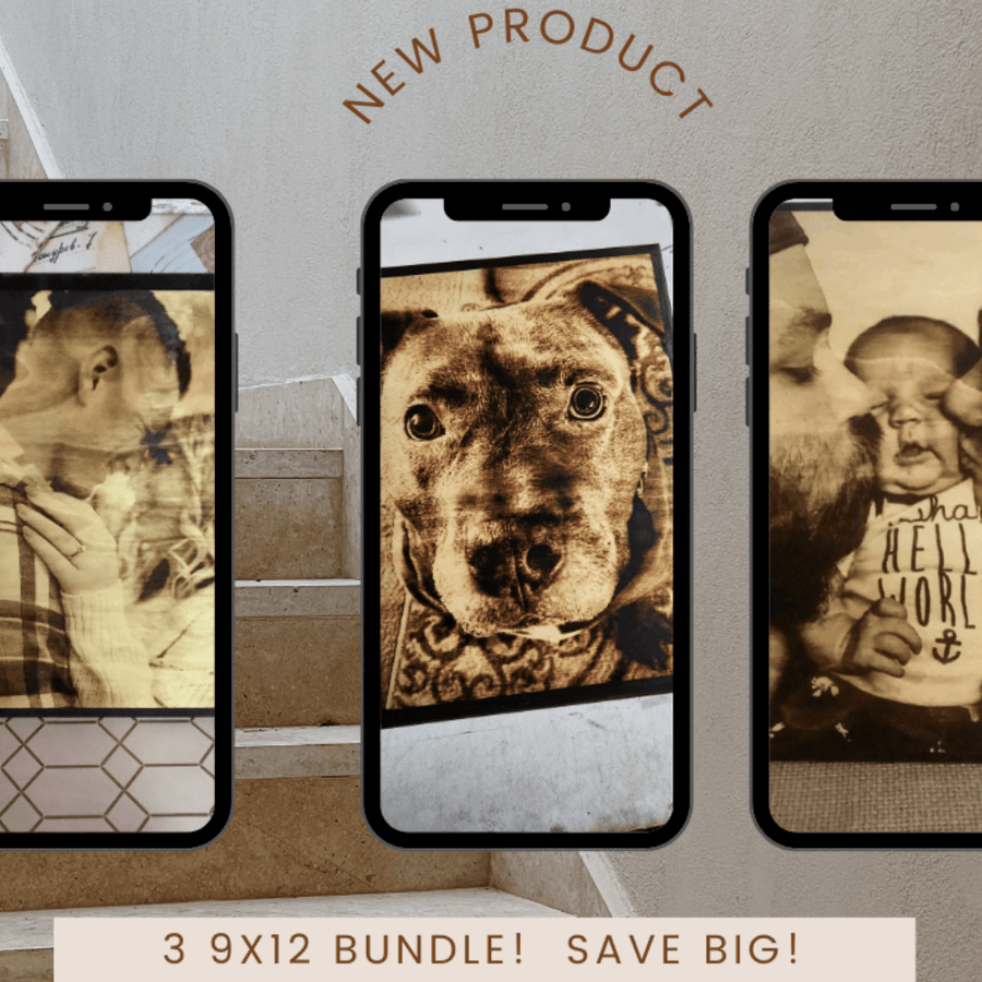 9x12 - Bundle of 3 Creations - 