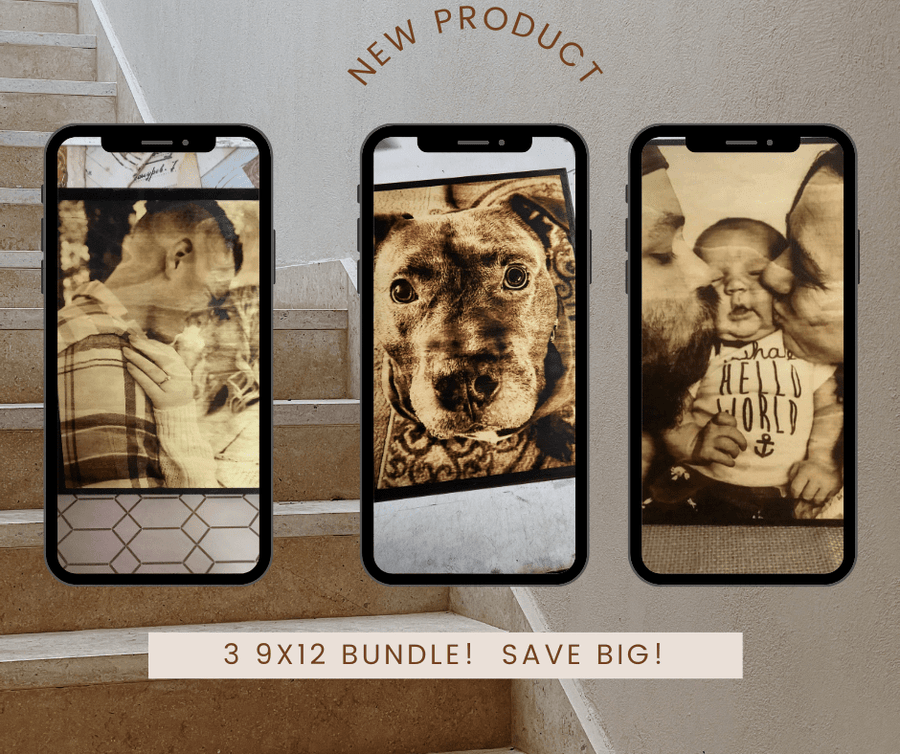 9x12 - Bundle of 3 Creations - 