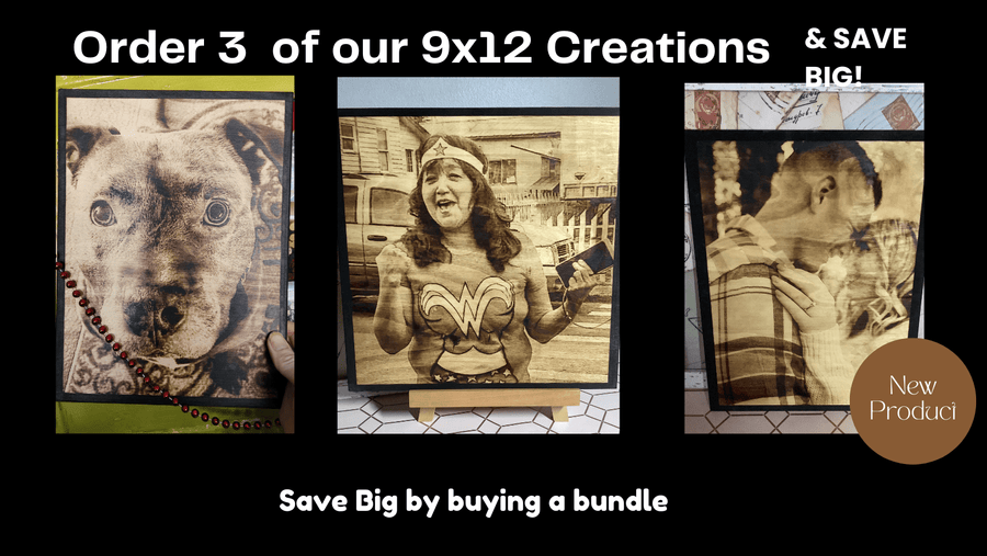 9x12 - Bundle of 3 Creations - 