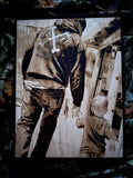 Wood Burnt Photo *Size  9x12*