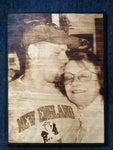 Wood Burnt Photo *Size  9x12*