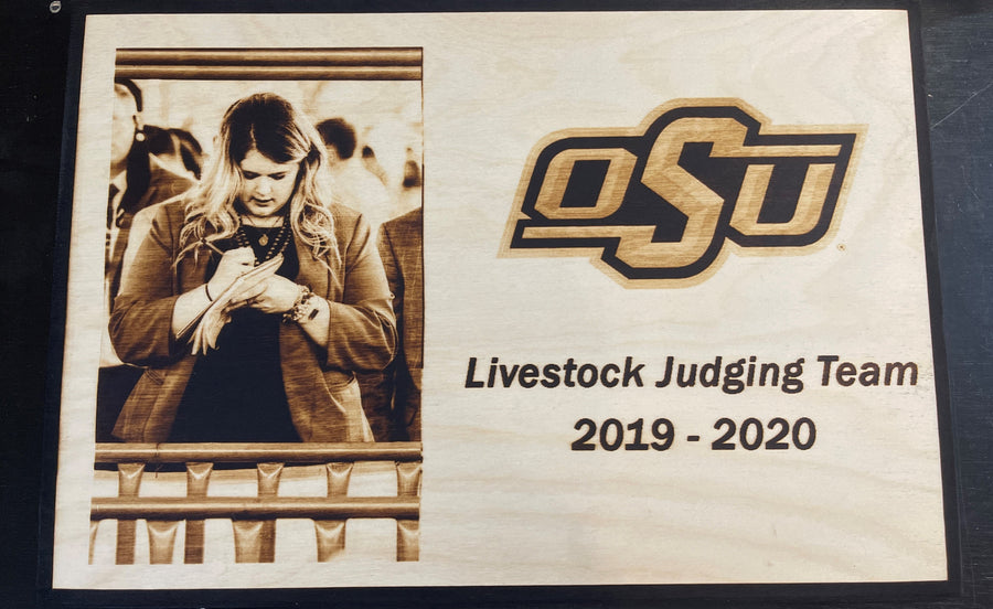 Wood Burnt Photo* Size 11x16* - 