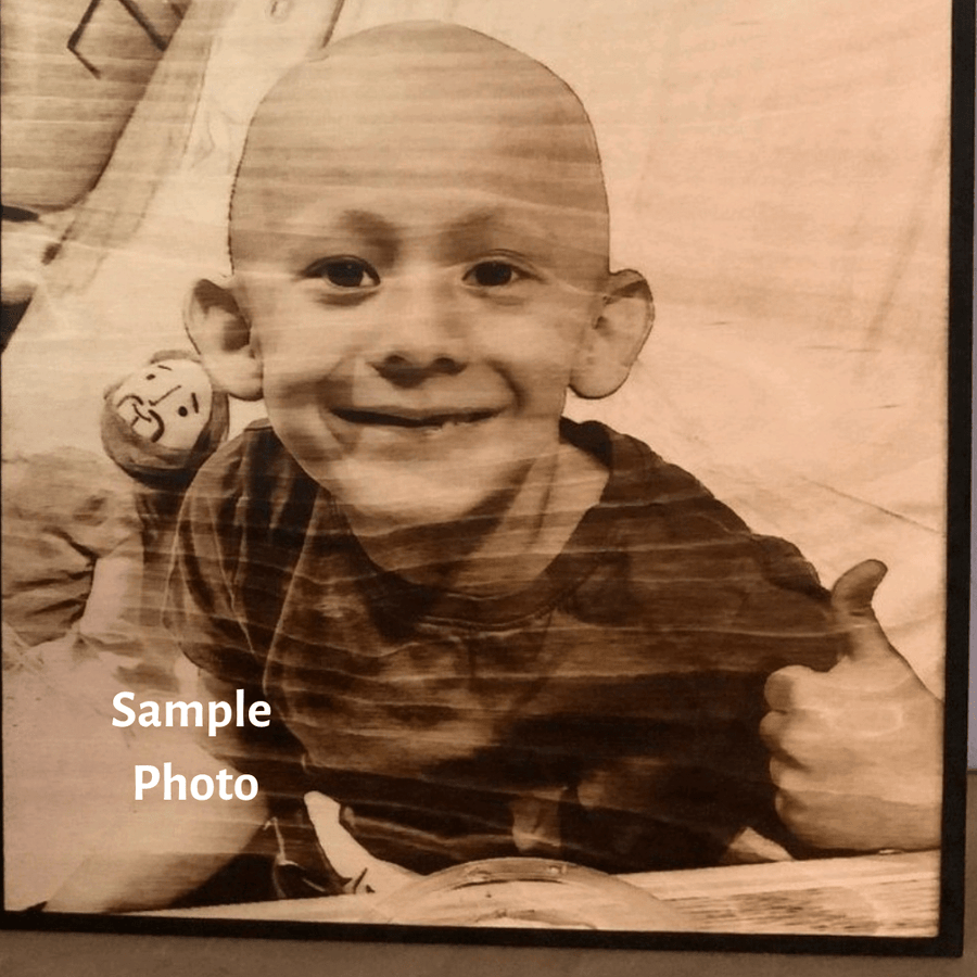 Wood Burnt Photo *Size 12x12* - 