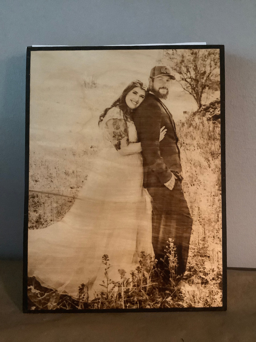 Wood Burnt Photo *Size 5x7* - 