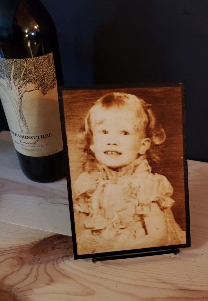 Wood Burnt Photo *Size 5x7* - 