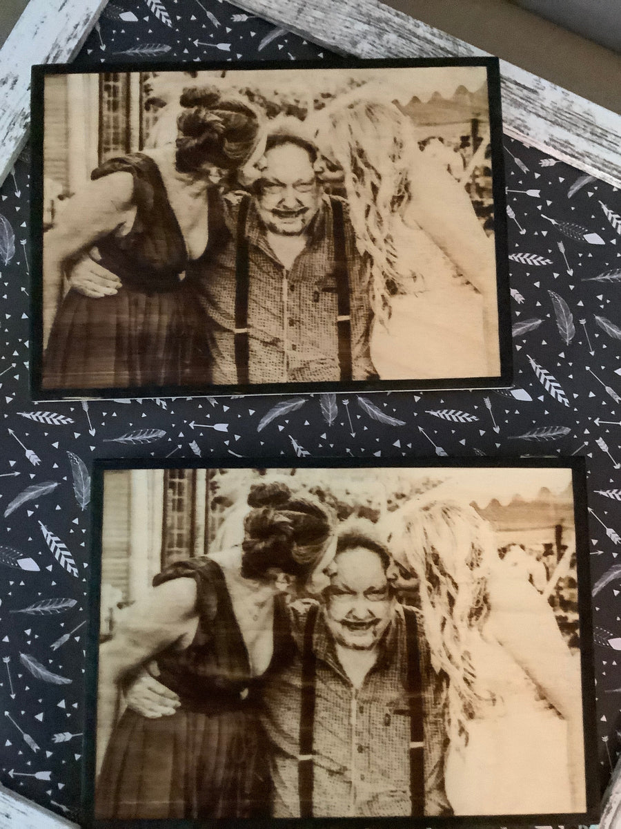 Wood Burnt Photo *Size 5x7* - 