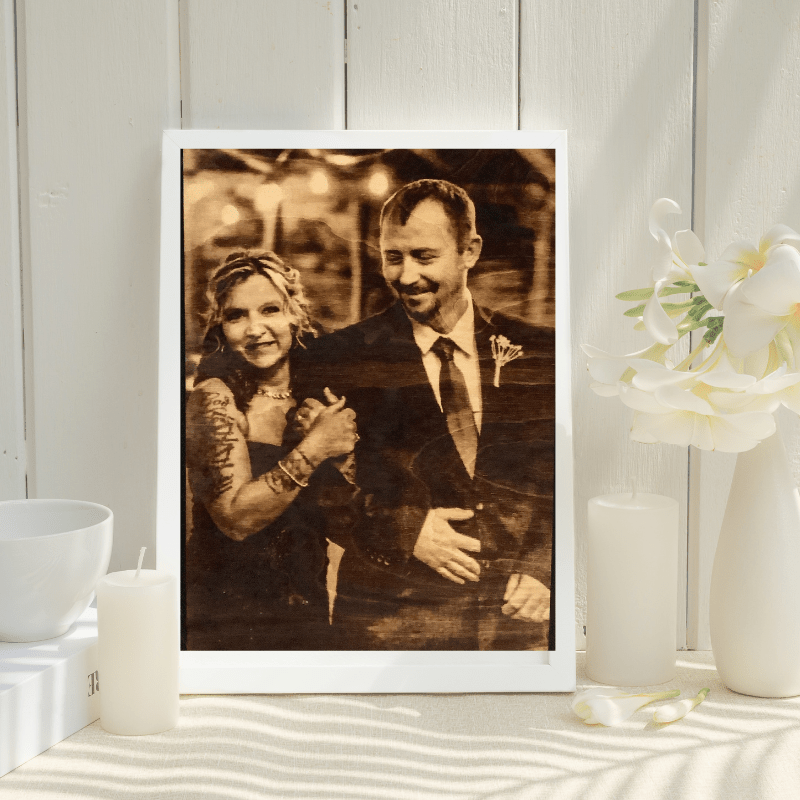 Wood Burnt Photo *Size 9x12* - 