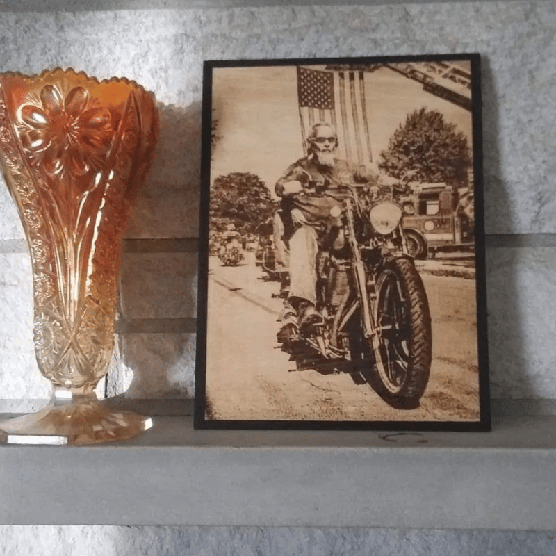 Wood Burnt Photo *Size 9x12* - 