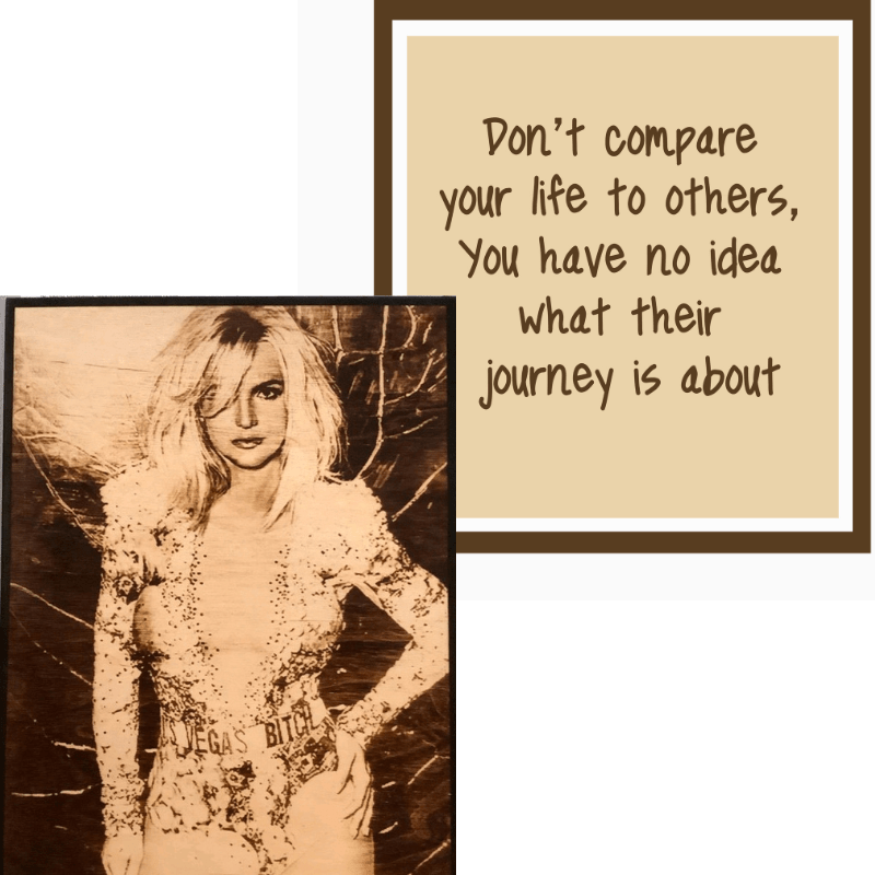 Wood Burnt Photo *Size 9x12* - 