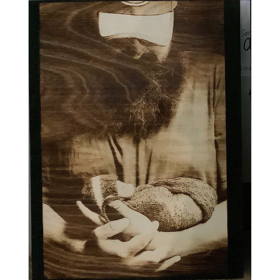 Wood Burnt Photo *Size 9x12* - 