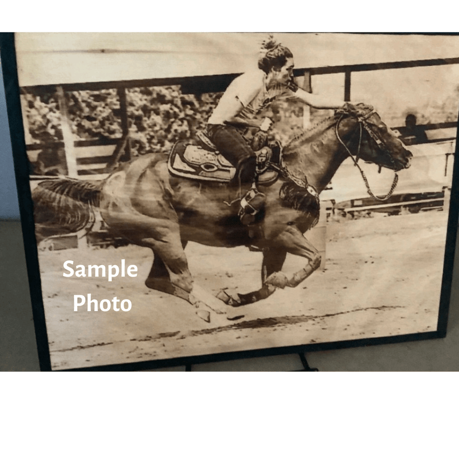 Wood Burnt Photo *Size 9x12* - 